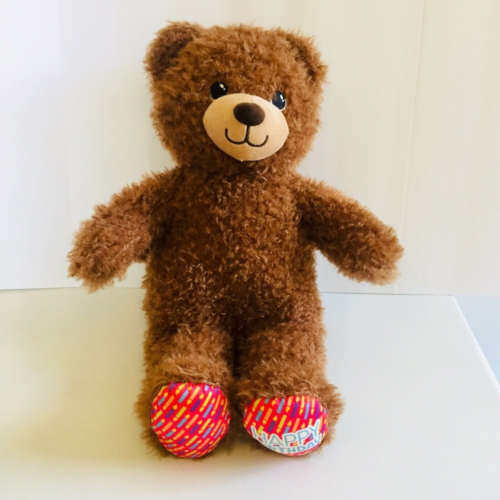 Build a Bear Happy Birthday Brown Teddy Bear Plush 🧸